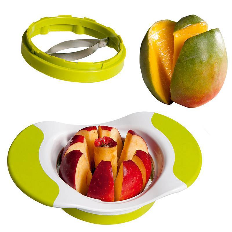 Coupe pommes + mangues KITCHEN ARTIST 2 lames interchangeables