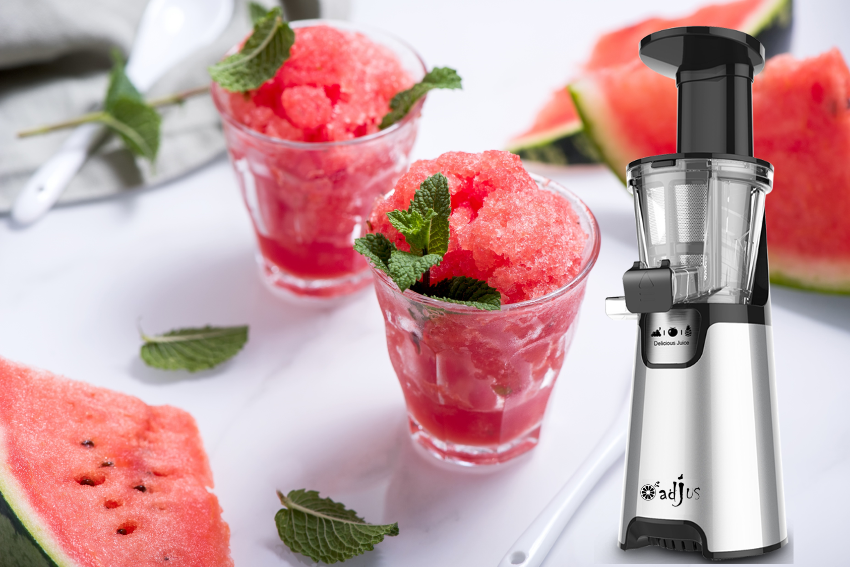 Réalisez un Sorbet Pastèque avec votre extracteur Ad&rsquo;Jus!